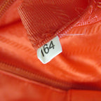 Orange Fabric Prada Tote
