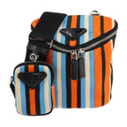 Orange Leather Prada Shoulder Bag
