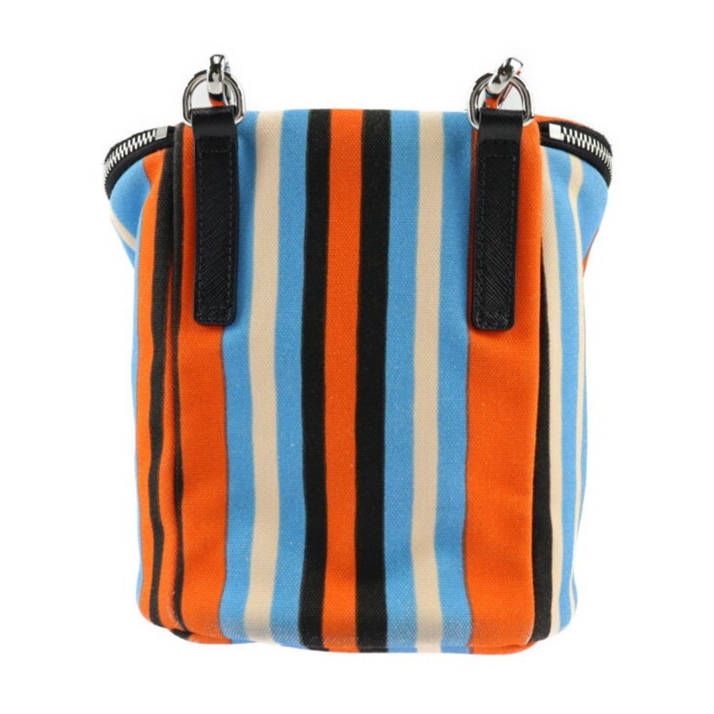 Orange Leather Prada Shoulder Bag