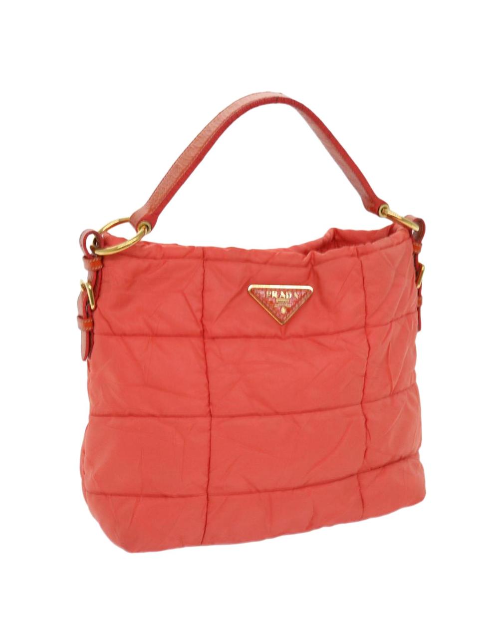 Orange Nylon Prada Handbag