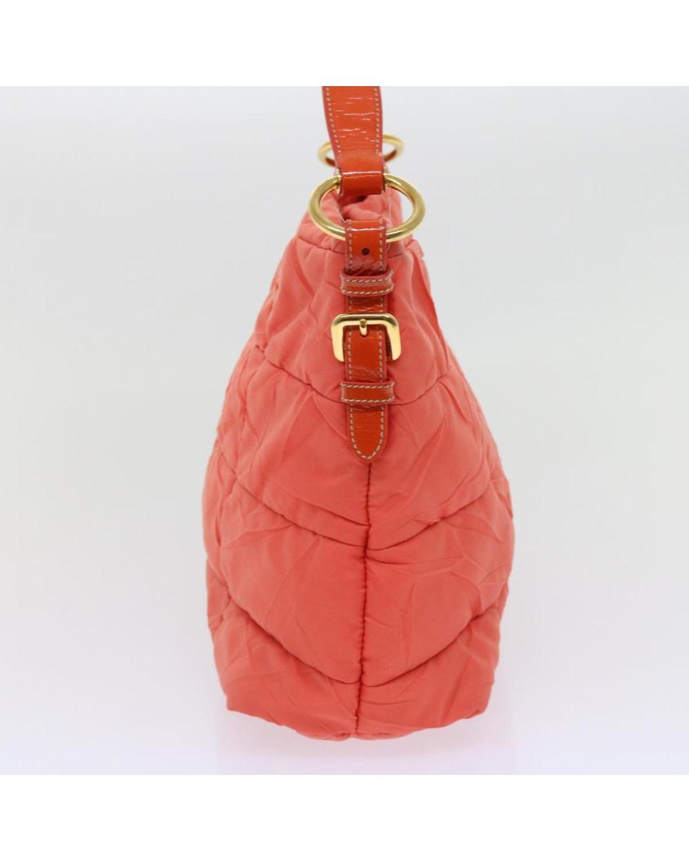 Orange Nylon Prada Handbag