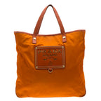 Orange Nylon Prada Tote