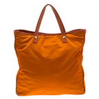 Orange Nylon Prada Tote