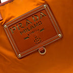Orange Nylon Prada Tote