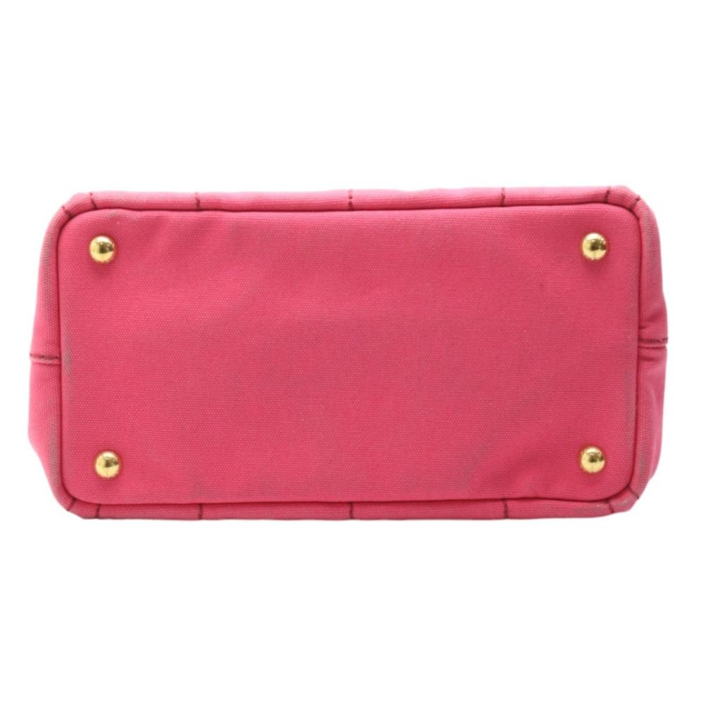 Pink Canvas Prada Tote