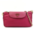 Pink Fabric Prada Shoulder Bag