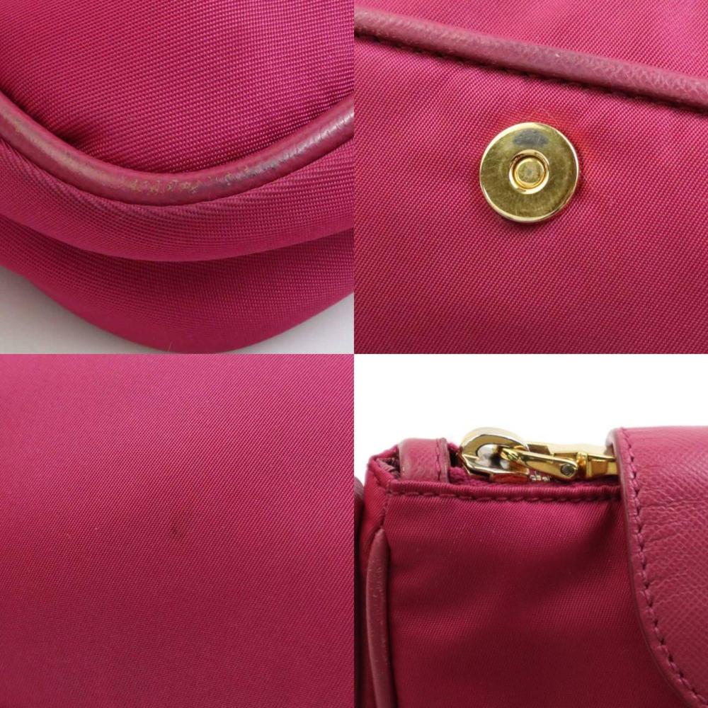 Pink Fabric Prada Shoulder Bag