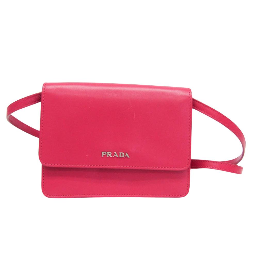 Pink Leather Prada Belt Bags