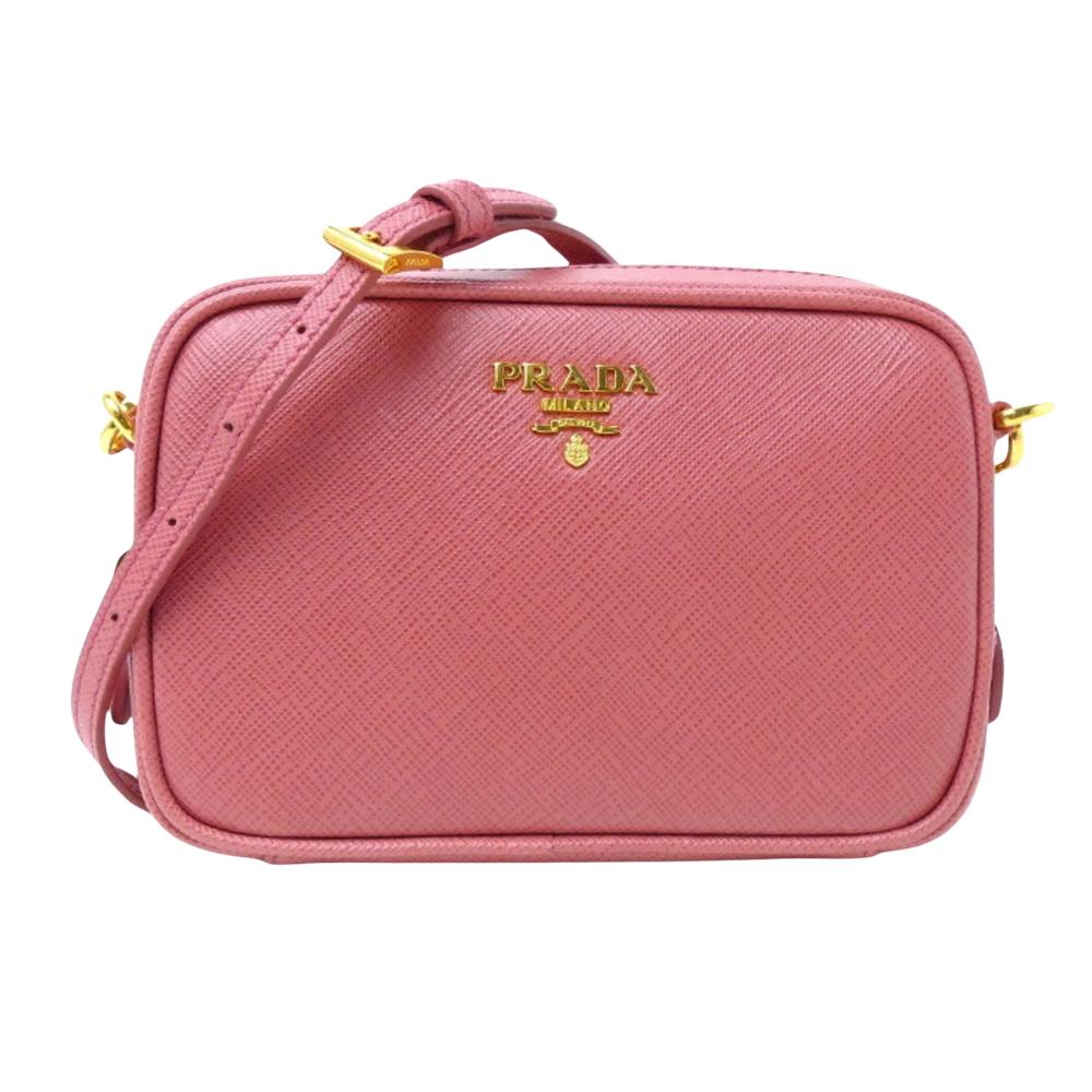 Pink Leather Prada Crossbody Bag