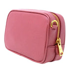 Pink Leather Prada Crossbody Bag