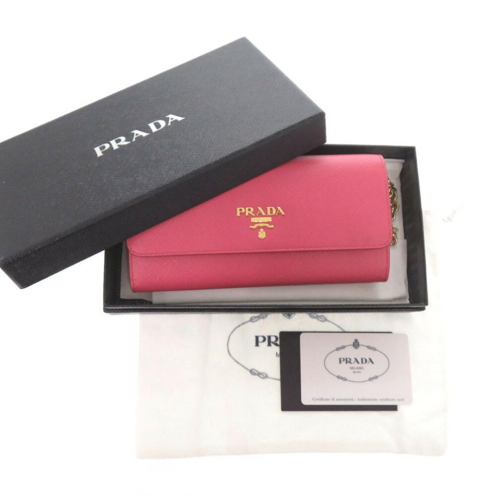 Pink Leather Prada Crossbody Bag