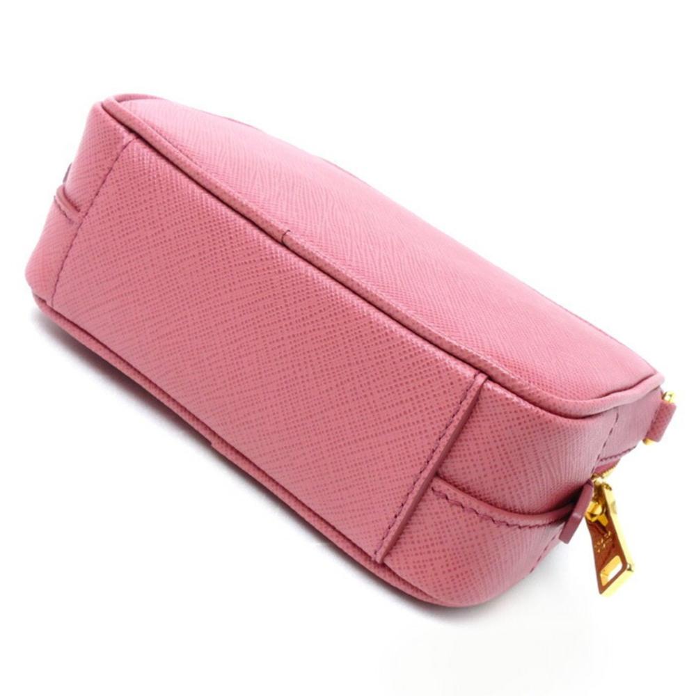 Pink Leather Prada Crossbody Bag