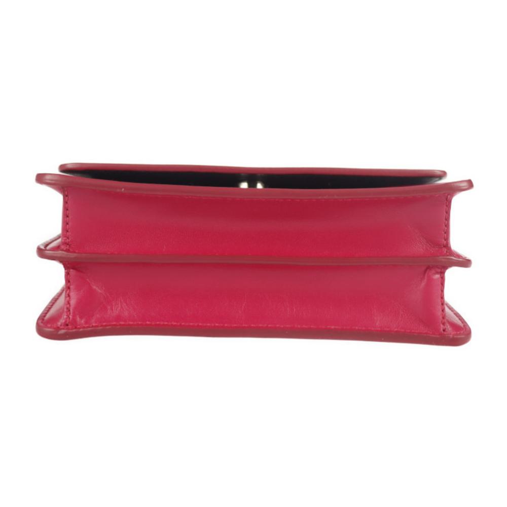 Pink Leather Prada Clutch