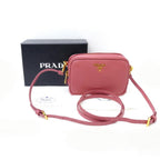 Pink Leather Prada Crossbody Bag
