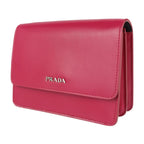 Pink Leather Prada Clutch