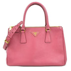 Pink Leather Prada Handbag