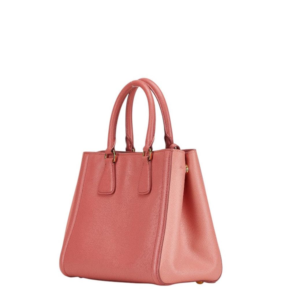 Pink Leather Prada Handbag