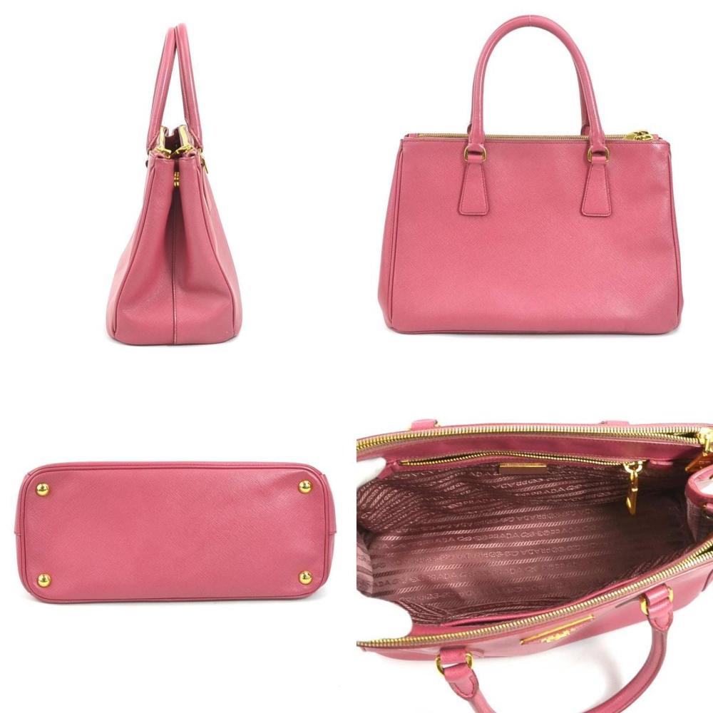 Pink Leather Prada Handbag