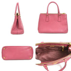 Pink Leather Prada Handbag