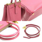 Pink Leather Prada Handbag