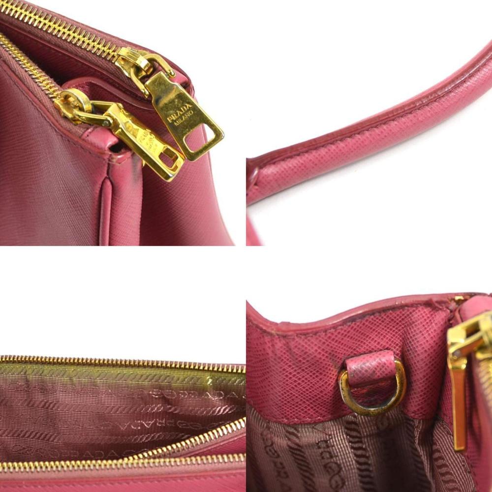 Pink Leather Prada Handbag