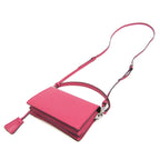 Pink Leather Prada Shoulder Bag
