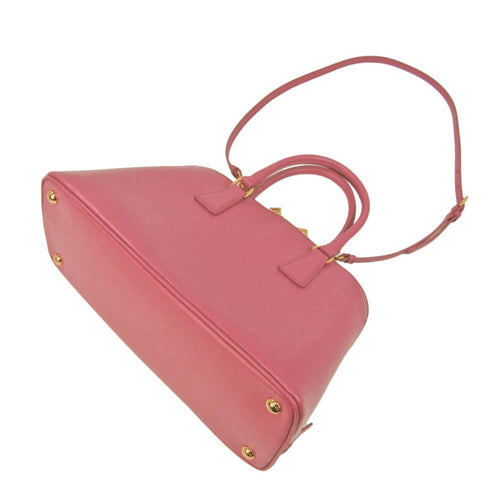 Pink Leather Prada Shoulder Bag
