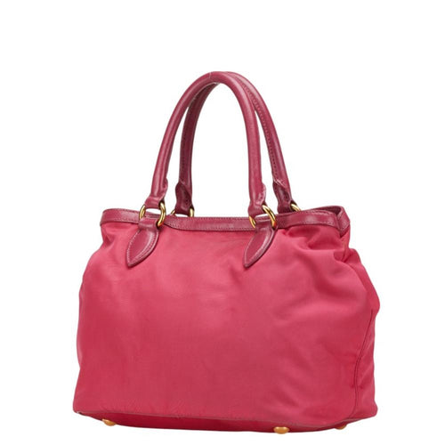 Pink Leather Prada Shoulder Bag