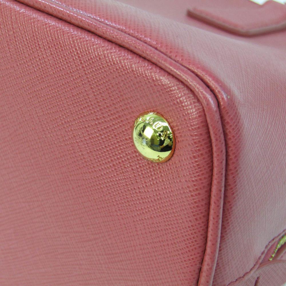 Pink Leather Prada Shoulder Bag