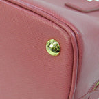 Pink Leather Prada Shoulder Bag