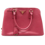 Pink Leather Prada Tote