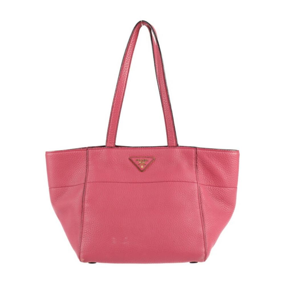 Pink Leather Prada Tote