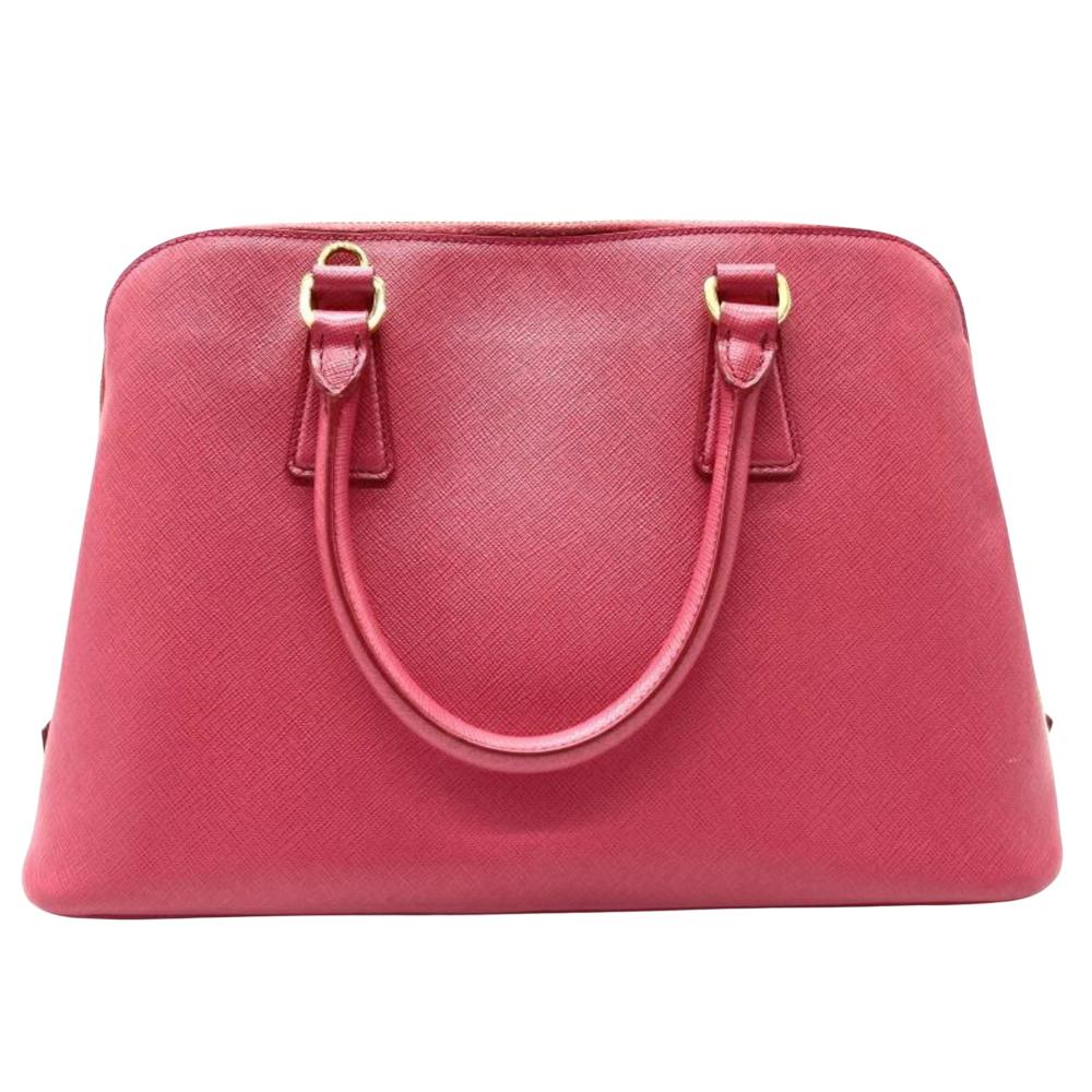 Pink Leather Prada Tote