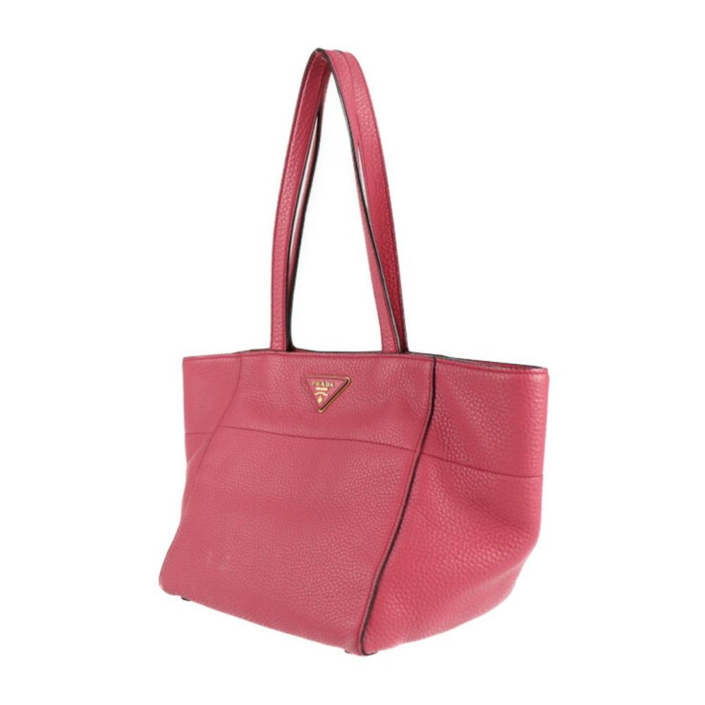 Pink Leather Prada Tote