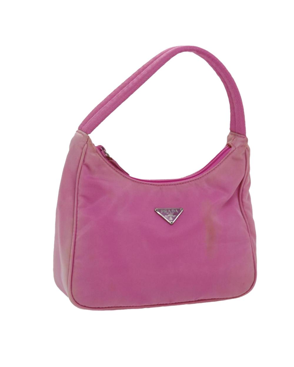 Pink Nylon Prada Handbag