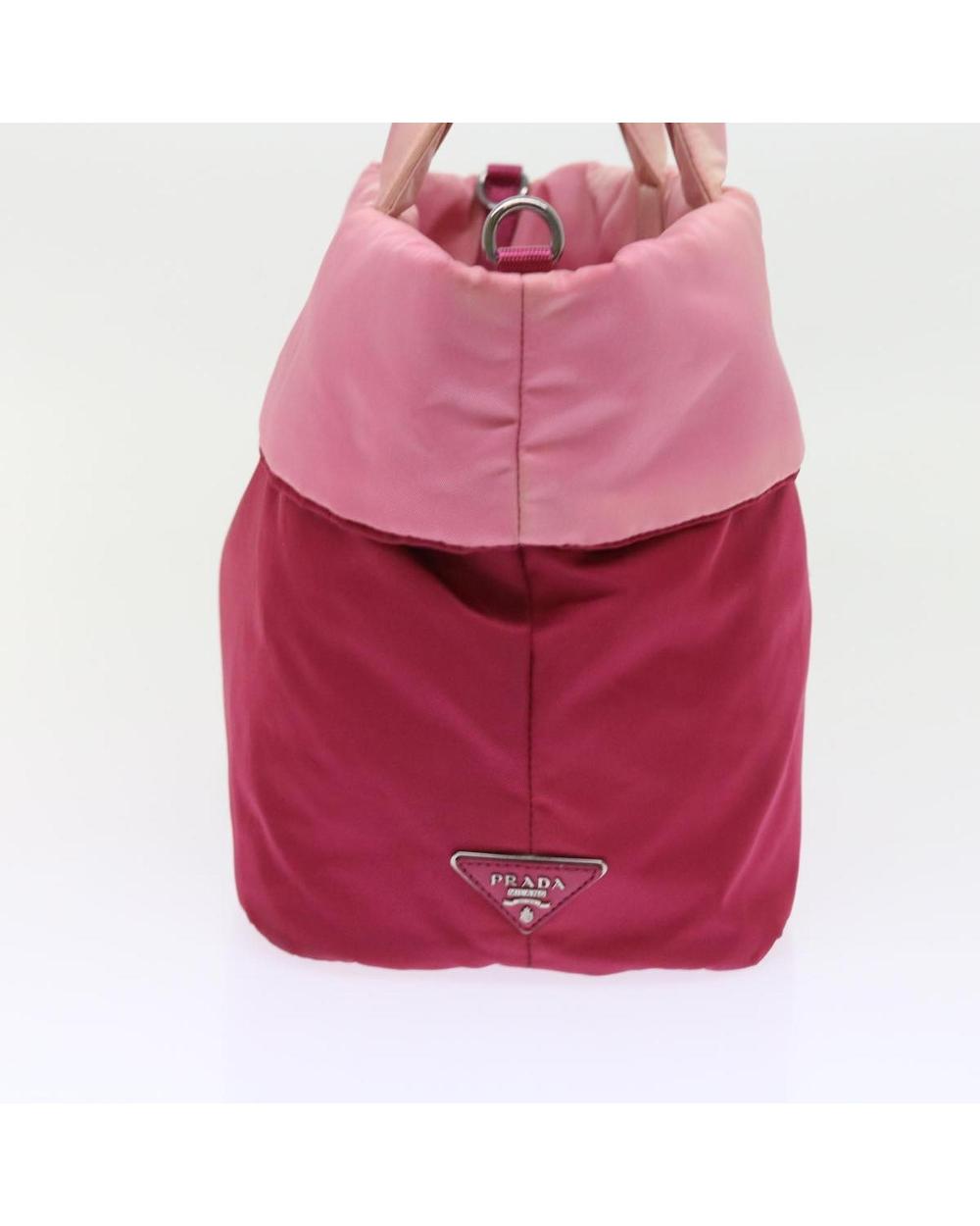 Pink Nylon Prada Handbag