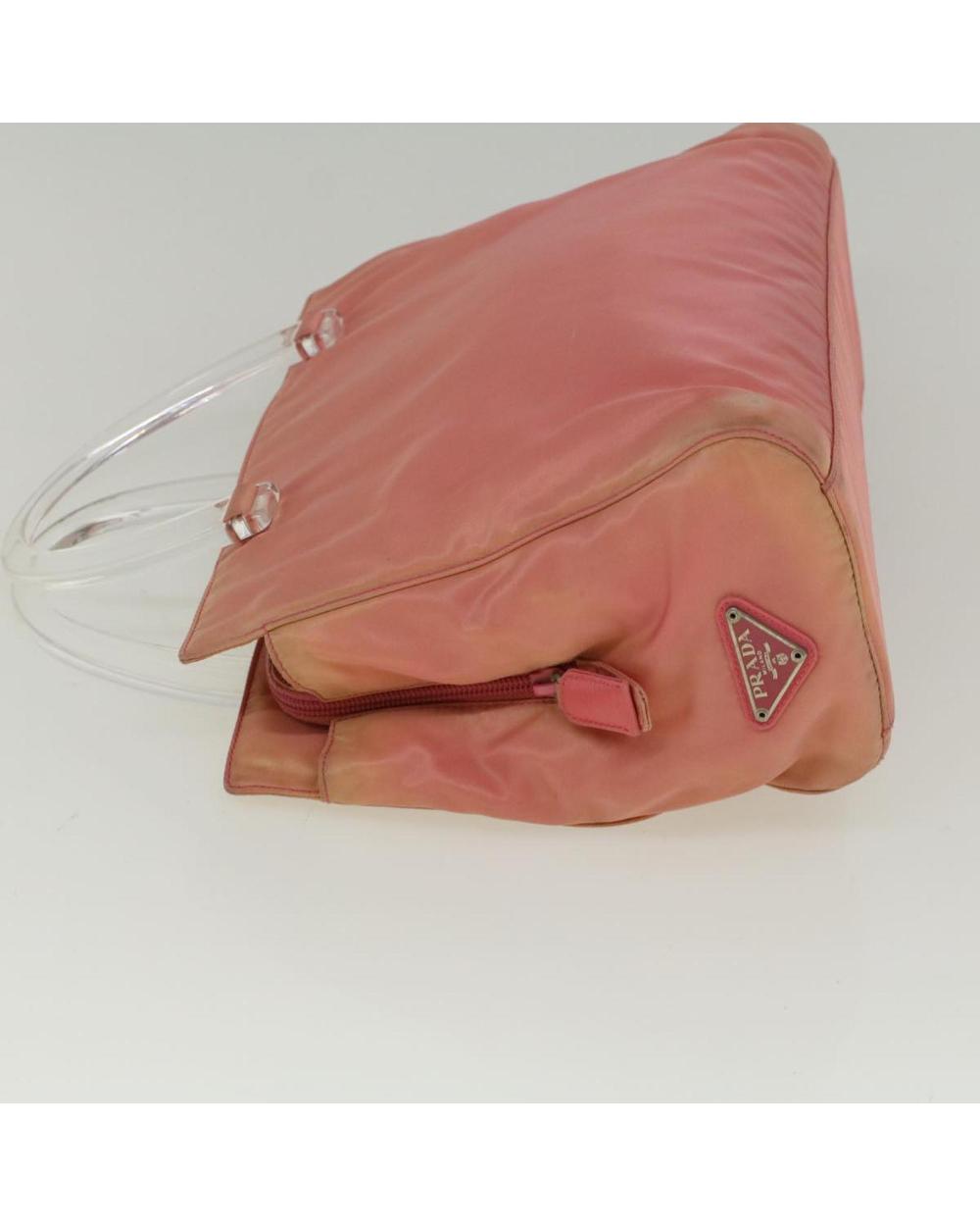 Pink Nylon Prada Handbag