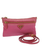 Pink Nylon Prada Shoulder Bag