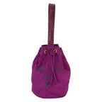 Purple Canvas Prada Handbag
