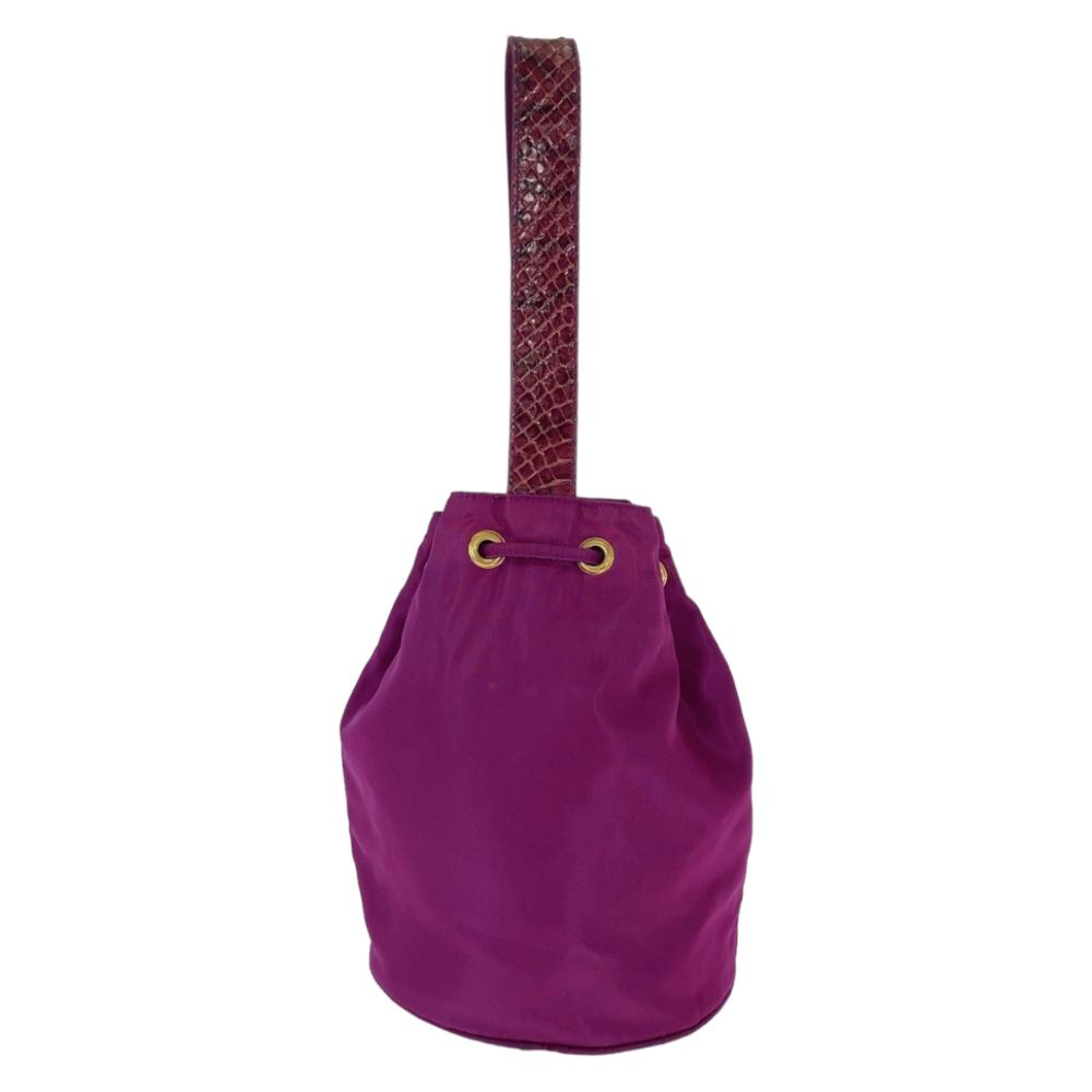 Purple Canvas Prada Handbag