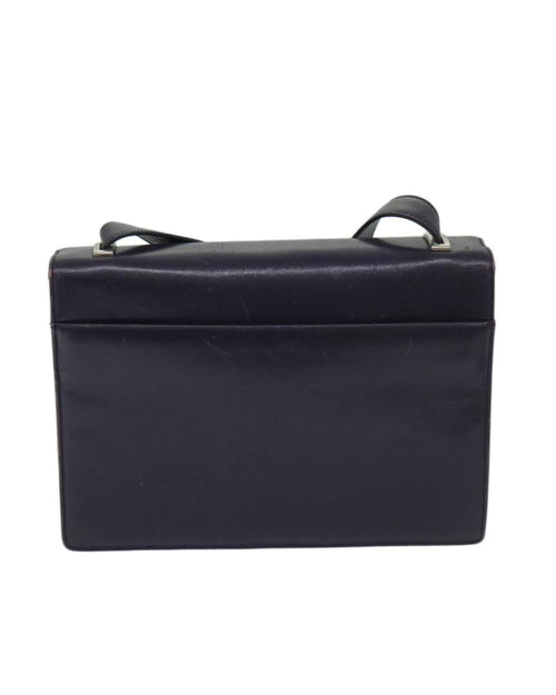 Purple Leather Prada Shoulder Bag