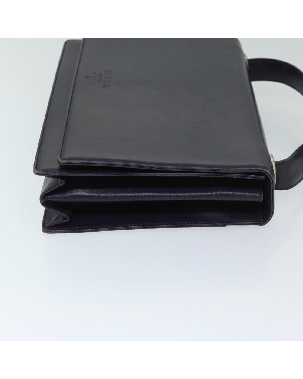 Purple Leather Prada Shoulder Bag