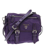 Purple Nylon Prada Shoulder Bag