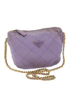 Purple Nylon Prada Shoulder Bag