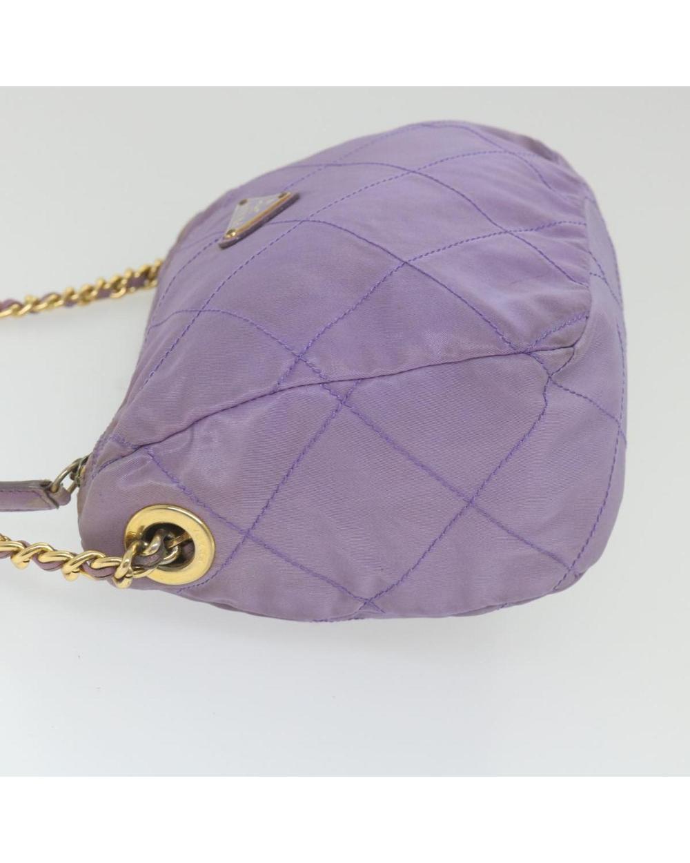 Purple Nylon Prada Shoulder Bag