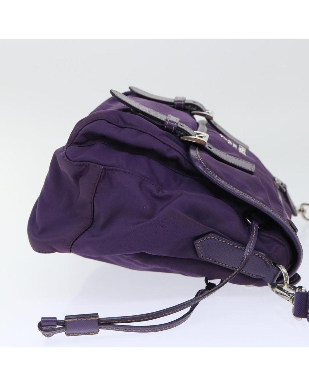 Purple Nylon Prada Shoulder Bag