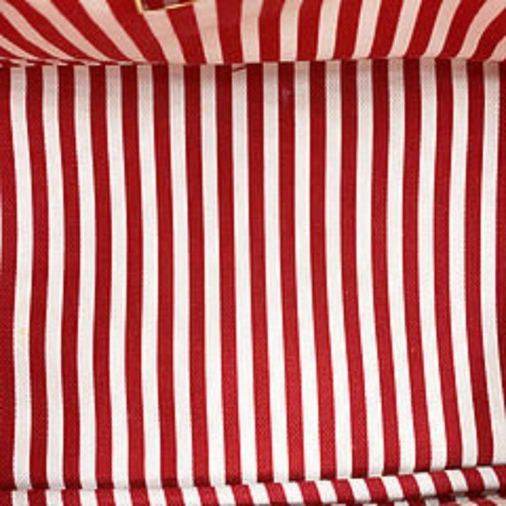 Red Canvas Prada Canapa Tote