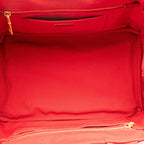 Red Canvas Prada Handbag