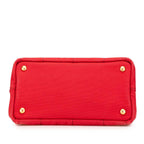Red Canvas Prada Tote