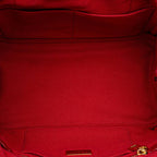 Red Canvas Prada Tote